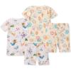 imageBurts Bees Baby Unisex Pajamas Short Sleeve Tee and Shorts 2Piece PJ Set 100 Organic CottonSnorkeling Friends  Beachcomber