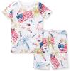 imageBurts Bees Baby Unisex Pajamas Short Sleeve Tee and Shorts 2Piece PJ Set 100 Organic CottonFirecrackers
