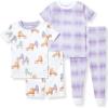 imageBurts Bees Baby Unisex Pajamas Short Sleeve Tee and Shorts 2Piece PJ Set 100 Organic CottonRoller Baby