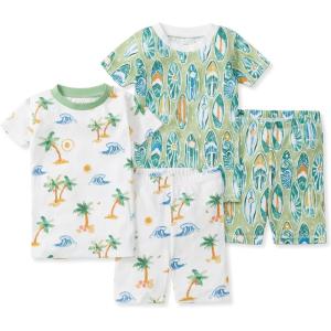 imageBurts Bees Baby Unisex Pajamas Short Sleeve Tee and Shorts 2Piece PJ Set 100 Organic CottonBeachy Palms  Surf Shop