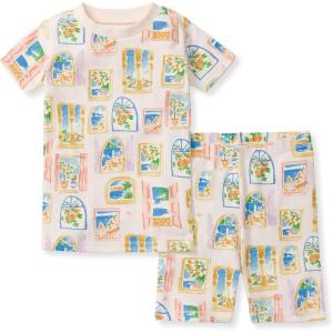imageBurts Bees Baby Unisex Pajamas Short Sleeve Tee and Shorts 2Piece PJ Set 100 Organic CottonSeaside View