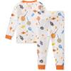 imageBurts Bees Baby Baby Boys Pajamas Tee and Pant 2Piece Pj Set 100 Organic CottonScary Sweets 1pack