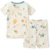 imageBurts Bees Baby Unisex Pajamas Short Sleeve Tee and Shorts 2Piece PJ Set 100 Organic CottonGarden Chores
