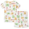 imageBurts Bees Baby Unisex Pajamas Short Sleeve Tee and Shorts 2Piece PJ Set 100 Organic CottonHarvest Veggies