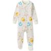 imageBurts Bees Baby Baby Girls Sleeper Pajamas 100 Organic Cotton Onepiece PJs Diagonal Zip Up Jumpsuit Snug Fit FootieLets Go Bowling
