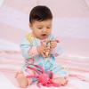 imageBurts Bees Baby Girls Organic Cotton Sleep and Play Footed PajamasPuffer Fish