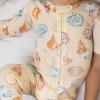 imageBurts Bees Baby Girls Organic Cotton Sleep and Play Footed PajamasSnorkeling Friends  Beachcomber