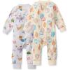 imageBurts Bees Baby Girls Organic Cotton Sleep and Play Footed PajamasSnorkeling Friends  Beachcomber