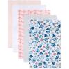 imageBurts Bees Baby Unisex Baby Gift Set  Crib Sheet Changing Pad Cover amp Burp Cloths 100 Organic Cotton Essentials BundleBotanical Garden