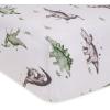 imageBurts Bees Baby Unisex Baby Gift Set  Crib Sheet Changing Pad Cover amp Burp Cloths 100 Organic Cotton Essentials BundleDinosaurs