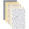 imageBurts Bees Baby Unisex Baby Gift Set  Crib Sheet Changing Pad Cover amp Burp Cloths 100 Organic Cotton Essentials BundleSunshine  Giraffes
