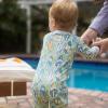 imageBurts Bees Baby Unisex Sleep and Play PJs 100 Organic Cotton OnePiece Zip Front Footless Loose Fit Footie PajamasBeachy Palms  Surf Shop