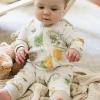 imageBurts Bees Baby Unisex Sleep and Play PJs 100 Organic Cotton OnePiece Zip Front Footless Loose Fit Footie PajamasPlayground