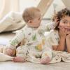 imageBurts Bees Baby Unisex Sleep and Play PJs 100 Organic Cotton OnePiece Zip Front Footless Loose Fit Footie PajamasPlayground
