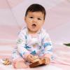 imageBurts Bees Baby Unisex Sleep and Play PJs 100 Organic Cotton OnePiece Zip Front Footless Loose Fit Footie PajamasSantorini Beach