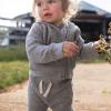 imageBurts Bees Baby babyboys Shirt and Pant Set Long Sleeve Top amp Bottom Outfit Bundle 100 Organic CottonGrey Jacket  Pant Set