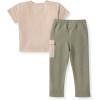 imageBurts Bees Baby babyboys Shirt and Pant Set Long Sleeve Top amp Bottom Outfit Bundle 100 Organic CottonSoft Mocha