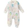 imageBurts Bees Baby Girls Organic Cotton Sleep and Play Footed PajamasLets Go Bowling