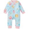 imageBurts Bees Baby Girls Organic Cotton Sleep and Play Footed PajamasPuffer Fish