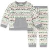 imageBurts Bees Baby babyboys Shirt and Pant Set Long Sleeve Top amp Bottom Outfit Bundle 100 Organic CottonKodiak Fair Isle