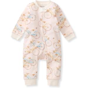 imageBurts Bees Baby Girls Organic Cotton Sleep and Play Footed PajamasBicycles