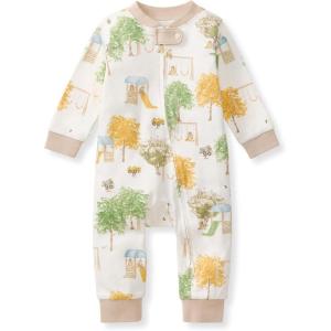 imageBurts Bees Baby Unisex Sleep and Play PJs 100 Organic Cotton OnePiece Zip Front Footless Loose Fit Footie PajamasPlayground