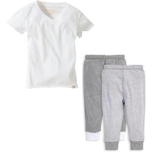 imageBurts Bees Baby babyboys Shirt and Pant Set Long Sleeve Top amp Bottom Outfit Bundle 100 Organic CottonGrey Top  2pk Pant Set
