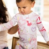 image:imageBurts Bees Baby Girls Sleeper Pajamas 100 Organic Cotton Onepiece PJs Diagonal Zip Up Jumpsuit Snug Fit FootieBee Mine