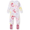 image:imageBurts Bees Baby Girls Sleeper Pajamas 100 Organic Cotton Onepiece PJs Diagonal Zip Up Jumpsuit Snug Fit FootieBee Mine