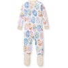 image:imageBurts Bees Baby Girls Sleeper Pajamas 100 Organic Cotton Onepiece PJs Diagonal Zip Up Jumpsuit Snug Fit FootieEaster Eggs
