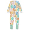 image:imageBurts Bees Baby Girls Sleeper Pajamas 100 Organic Cotton Onepiece PJs Diagonal Zip Up Jumpsuit Snug Fit FootieEaster Friends