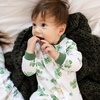 image:imageBurts Bees Baby Girls Sleeper Pajamas 100 Organic Cotton Onepiece PJs Diagonal Zip Up Jumpsuit Snug Fit FootieHappy Go Lucky