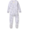 image:imageBurts Bees Baby Girls Sleeper Pajamas 100 Organic Cotton Onepiece PJs Diagonal Zip Up Jumpsuit Snug Fit FootieKyoto
