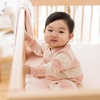 image:imageBurts Bees Baby Girls Sleeper Pajamas 100 Organic Cotton Onepiece PJs Diagonal Zip Up Jumpsuit Snug Fit FootiePink Sand Rugby Stripe