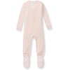 image:imageBurts Bees Baby Girls Sleeper Pajamas 100 Organic Cotton Onepiece PJs Diagonal Zip Up Jumpsuit Snug Fit FootiePink Solid Rib