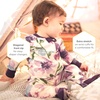 image:imageBurts Bees Baby Girls Sleeper Pajamas 100 Organic Cotton Onepiece PJs Diagonal Zip Up Jumpsuit Snug Fit FootiePurple Watercolor Daylily