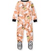 image:imageBurts Bees Baby Girls Sleeper Pajamas 100 Organic Cotton Onepiece PJs Diagonal Zip Up Jumpsuit Snug Fit FootieStarry Ghost