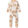 image:imageBurts Bees Baby Girls Sleeper Pajamas 100 Organic Cotton Onepiece PJs Diagonal Zip Up Jumpsuit Snug Fit FootieVivid Turkey