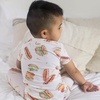 image:imageBurts Bees Baby UnisexBaby Honeysoft Lyocell Pajamas  Tee and Pant 2piece PJ Set Snug Fit PJs Sizes 12M12YHot Dogs  Hamburgers