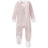 image:imageBurts Bees Baby Girls Sleeper Pajamas 100 Organic Cotton Onepiece PJs Diagonal Zip Up Jumpsuit Snug Fit FootieIce Skates