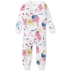 image:imageBurts Bees Baby Unisex Footless Sleepers 100 Organic Cotton Onepiece PJs Zip Up Jumpsuit Snug Fit PajamasFirecrackers