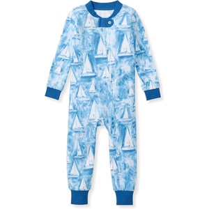 image:imageBurts Bees Baby Unisex Footless Sleepers 100 Organic Cotton Onepiece PJs Zip Up Jumpsuit Snug Fit PajamasMediterranean Sailing