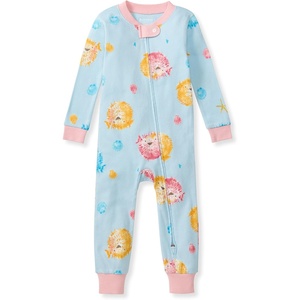 image:imageBurts Bees Baby Unisex Footless Sleepers 100 Organic Cotton Onepiece PJs Zip Up Jumpsuit Snug Fit PajamasPuffer Fish