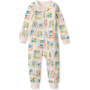 image:imageBurts Bees Baby Unisex Footless Sleepers 100 Organic Cotton Onepiece PJs Zip Up Jumpsuit Snug Fit PajamasSeaside View