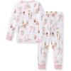 image:imageBurts Bees Baby Girls Pajamas 2Piece Tee amp Pant PJ Set 100 Organic Cotton Snug Fit Sizes 12 Months to 12 Years PJsFairytale Castle