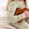image:imageBurts Bees Baby Girls Pajamas 2Piece Tee amp Pant PJ Set 100 Organic Cotton Snug Fit Sizes 12 Months to 12 Years PJsFloral Tile
