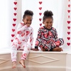 image:imageBurts Bees Baby Girls Pajamas 2Piece Tee amp Pant PJ Set 100 Organic Cotton Snug Fit Sizes 12 Months to 12 Years PJsI Heart You