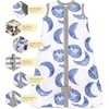 image:imageBurts Bees Baby Infant Wearable Blanket Organic Cotton Unisex Beekeeper  Light Weight 05 TOG or Medium Weight 15 TOGBlue