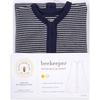 image:imageBurts Bees Baby Infant Wearable Blanket Organic Cotton Unisex Beekeeper  Light Weight 05 TOG or Medium Weight 15 TOGMidnight Stripe