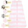 image:imageBurts Bees Baby Infant Wearable Blanket Organic Cotton Unisex Beekeeper  Light Weight 05 TOG or Medium Weight 15 TOGRugby Stripe Blossom